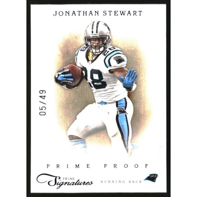 2011 Prime Signatures Prime Proof Blue #102 Jonathan Stewart