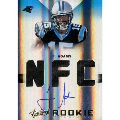 2012 Absolute Rookie Premiere Materials Autographs AFC/NFC #216 Joe Adams