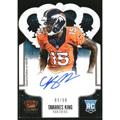2013 Crown Royale Rookie Signatures Silver Holofoil #192 Tavarres King