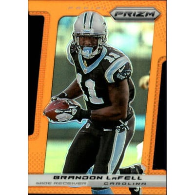 2013 Panini Prizm Prizms Orange Die Cut #135 Brandon LaFell