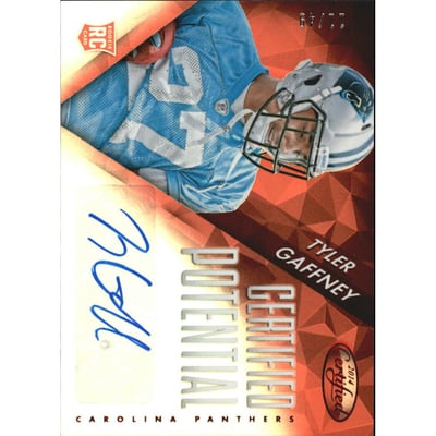 2014 Certified Potential Autographs Mirror Red #PTG Tyler Gaffney/49