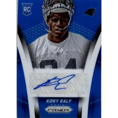 2014 Panini Prizm Rookie Autographs Prizms Blue #ARKE Kony Ealy/75
