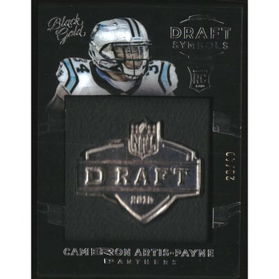 2015 Panini Black Gold Draft Symbols White Gold #DRFT35 Cameron Artis-Payne