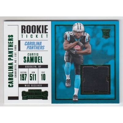 2017 Panini Contenders Rookie Ticket Swatches Variation #SW30 Curtis Samuel