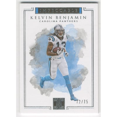 2017 Panini Impeccable #72 Kelvin Benjamin