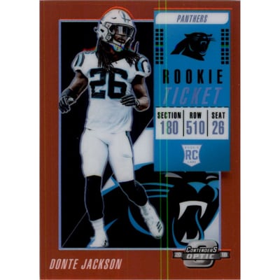 2018 Panini Contenders Optic Orange #96 Donte Jackson