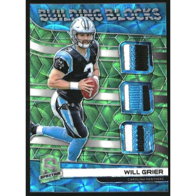 2019 Panini Spectra Building Blocks Materials Neon Green #5 Will Grier