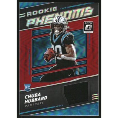 2021 Donruss Optic Rookie Phenoms Jerseys #25 Chuba Hubbard