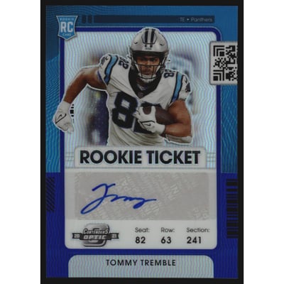 2021 Panini Contenders Optic Blue #172 Tommy Tremble AU