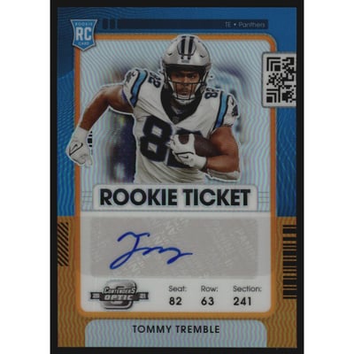 2021 Panini Contenders Optic Orange #172 Tommy Tremble AU