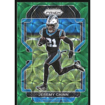 2021 Panini Prizm Prizms Green Scope #318 Jeremy Chinn