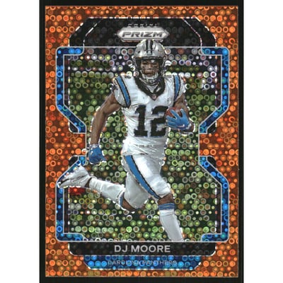 2021 Panini Prizm Prizms Orange Disco #311 D.J. Moore