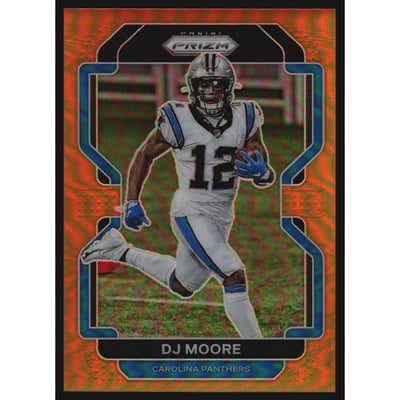 2021 Panini Prizm Prizms Orange #311 D.J. Moore