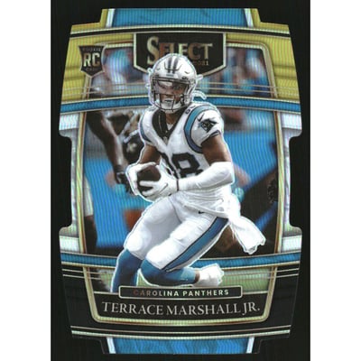 2021 Select Prizm Black and Gold Die Cut #62 Terrace Marshall Jr.