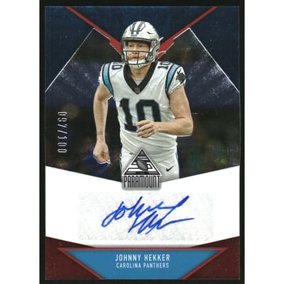 2022 Panini Chronicles Paramount Signatures Red #37 Johnny Hekker/100