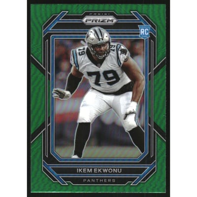 2022 Panini Prizm Prizms Green #366 Ikem Ekwonu