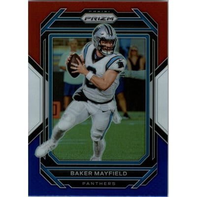 2022 Panini Prizm Prizms Red White and Blue #39 Baker Mayfield
