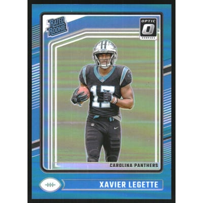 2024 Donruss Optic Aqua #299 Xavier Legette RR