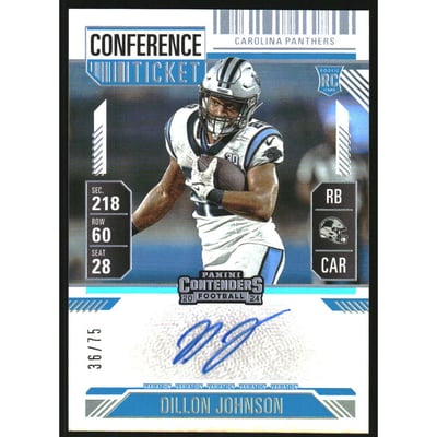 2024 Panini Contenders Variation Conference Ticket #151 Dillon Johnson