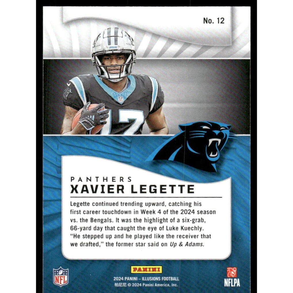 2024 Panini Illusions Trophy Collection Ruby #12 Xavier Legette
