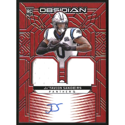 2024 Panini Obsidian Rookie Materials Ink Red #26 Ja'Tavion Sanders