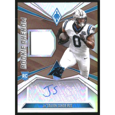 2024 Panini Phoenix Rookie Phenoms Jersey Autographs Bronze #26 Ja'Tavion Sanders