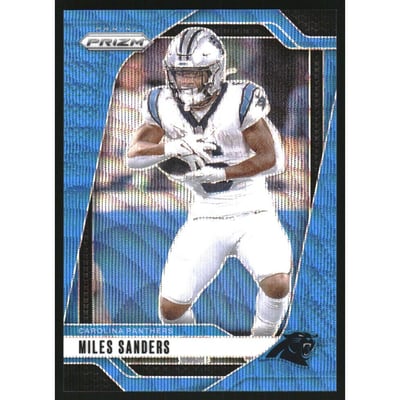 2024 Panini Prizm Prizms Blue Wave #38 Miles Sanders