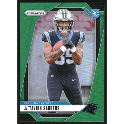 2024 Panini Prizm Prizms Green #343 Ja'Tavion Sanders