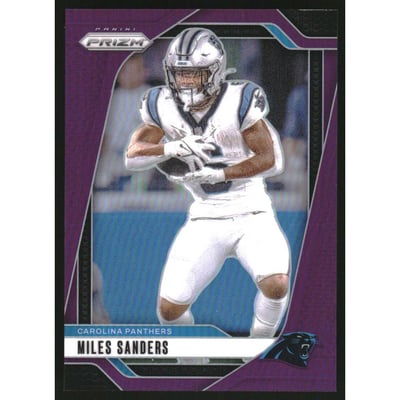 2024 Panini Prizm Prizms Purple #38 Miles Sanders