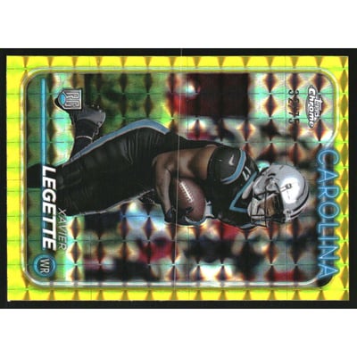 2024 Topps Chrome Yellow Geometric Refractors #211 Xavier Legette