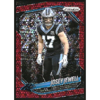 2025 Panini Prizm Prizms No Huddle Red #135 Josey Jewell
