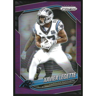 2025 Panini Prizm Prizms Purple #118 Xavier Legette
