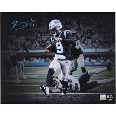 Bryce Young Carolina Panthers Autographed Fanatics Authentic 16" x 20" Touchdown Run Spotlight Photograph 