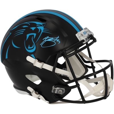 Bryce Young Carolina Panthers Autographed Fanatics Authentic Riddell 2022 Alternate Speed Replica Helmet 
