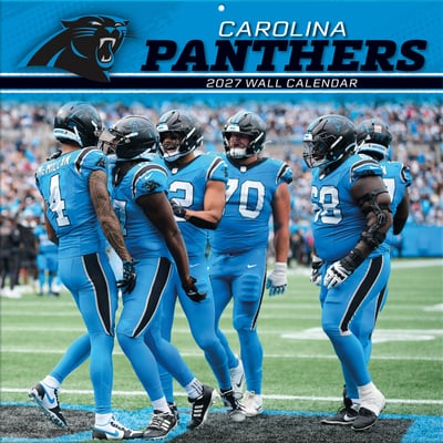Carolina Panthers 2027 12” x 12” Team Wall Calendar
