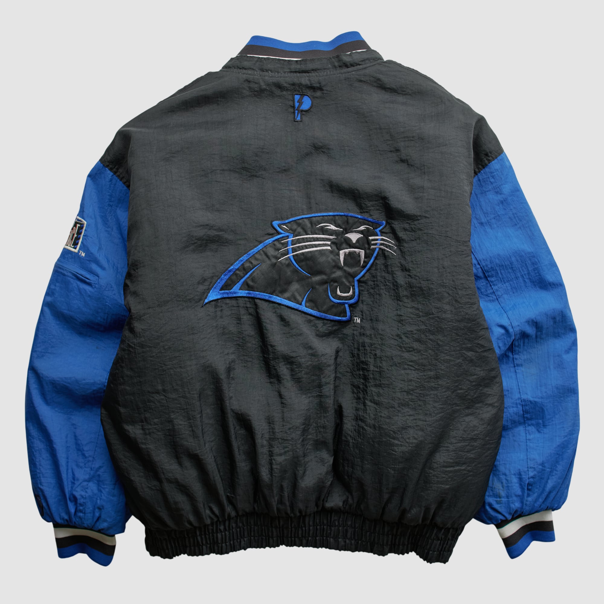Carolina Panthers 90s Full Zip Jacket - Black - XL by Fanatics 