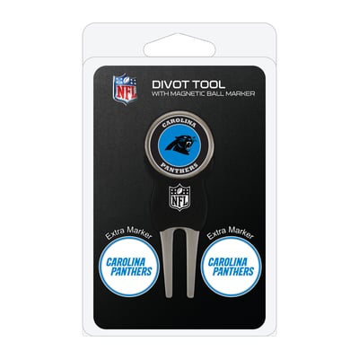 Carolina Panthers Golf Divot Tool Pack with 3 Magnetic Markers