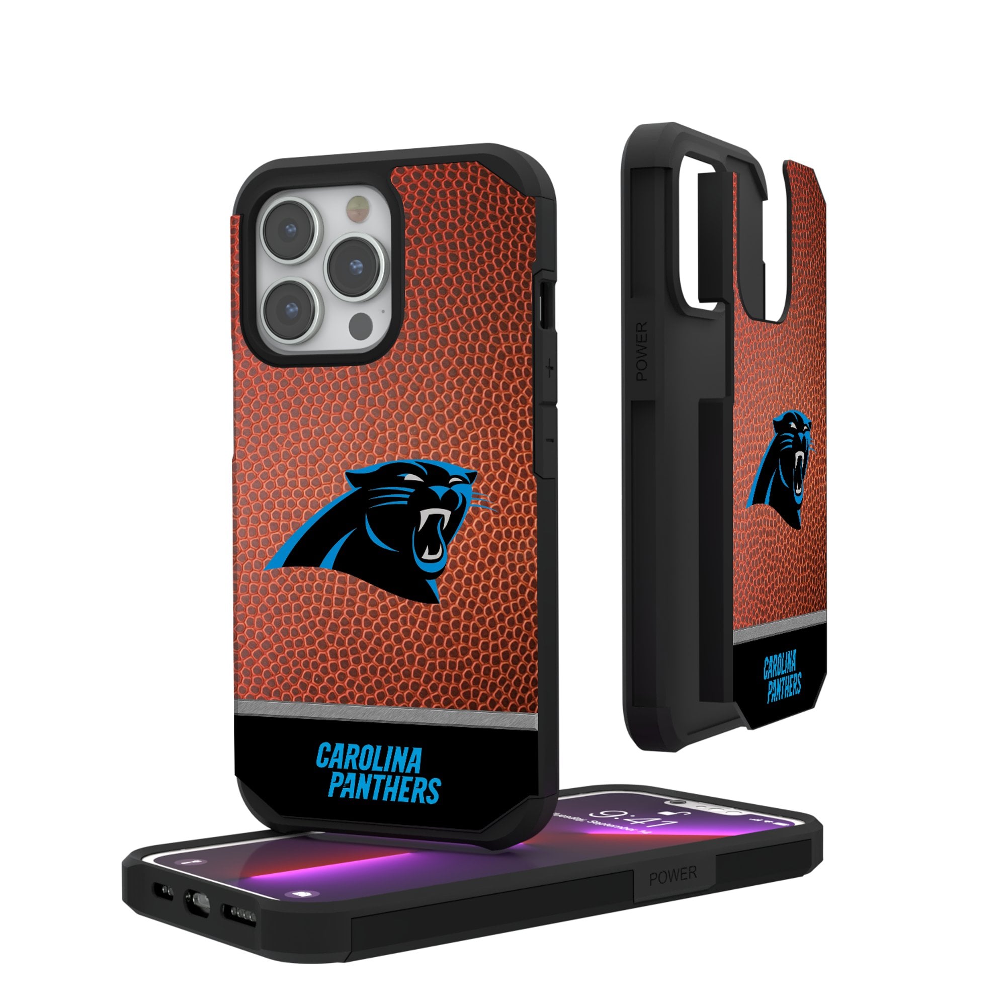 Design Master Carolina Panthers iPhone Rugged Wordmark Design Case