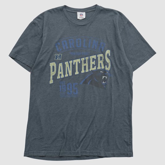 Carolina Panthers NFL 2010s T-shirt - Dark Heather Gray - S by Fanatics Real Vintage