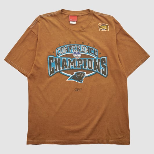 Carolina Panthers Reebok 2003 T-shirt - Clay - L by Fanatics Real Vintage