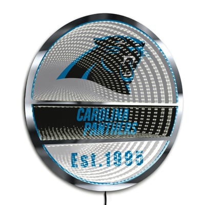 Carolina Panthers Three-Cell Circular Infinity Light