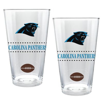 Carolina Panthers Two-Piece 16oz. Stadium Pint Glass Set