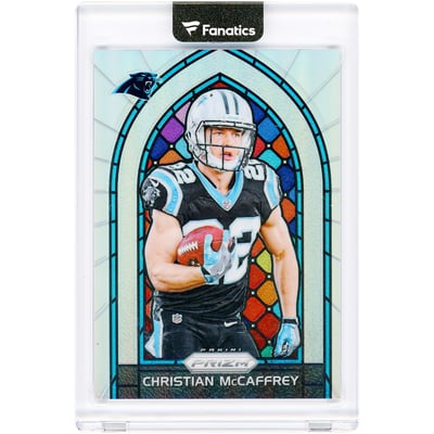 Christian McCaffrey Carolina Panthers 2017 Panini Prizm Stained Glass Case Hit #4 Rookie Card