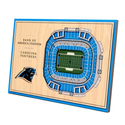 Carolina Panthers Fanpoint 14'' x 10.5'' 3D StadiumView Desktop Display