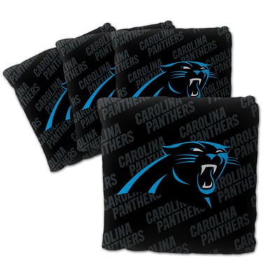 Carolina Panthers Fanpoint Four-Piece Cornhole Bag Set