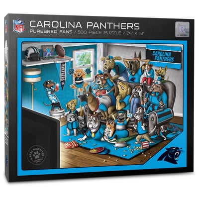 Carolina Panthers Fanpoint Purebred Fans 18'' x 24'' A Real Nailbiter 500-Piece Puzzle