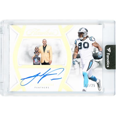 Julius Peppers Carolina Panthers Autographed 2025 Panini Flawless Hall of Fame #HOF-JPS #17/25 Card