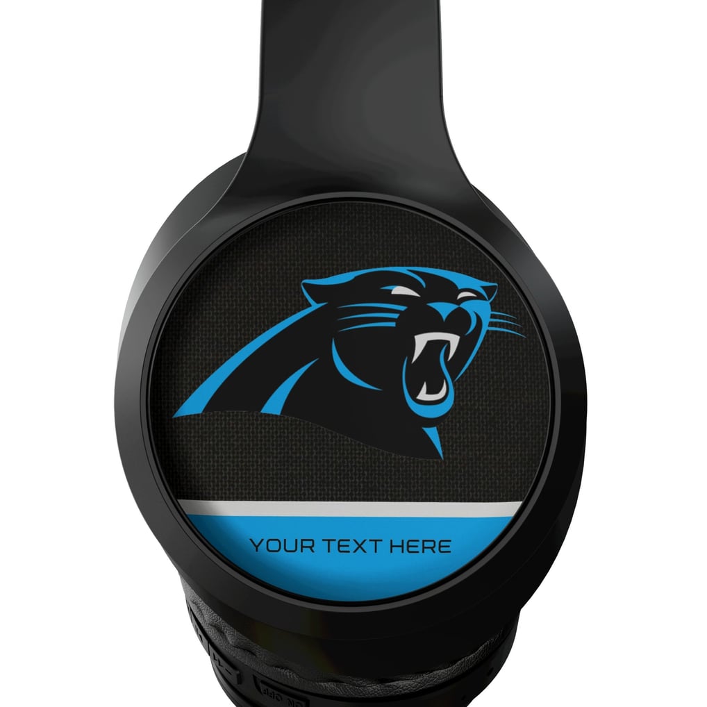 Carolina Panthers Keyscaper Personalized Endzone Solid Wireless Bluetooth Headphones With Case