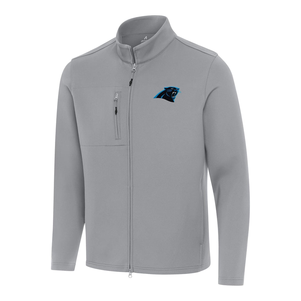 Carolina Panthers Antigua Objection Full-Zip Jacket - Gray