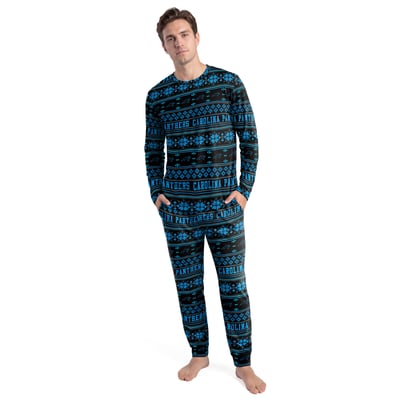 Carolina Panthers Concepts Sport Jubilee Long Sleeve T-Shirt & Pant Set - Black